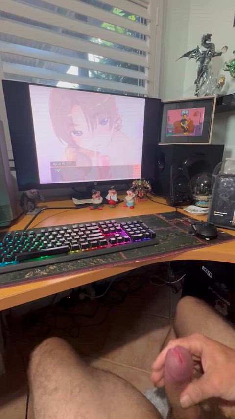 Blew my huge load like it was my last, was so intense! 🐳