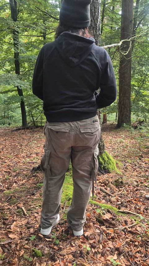 Always fun with me in the woods