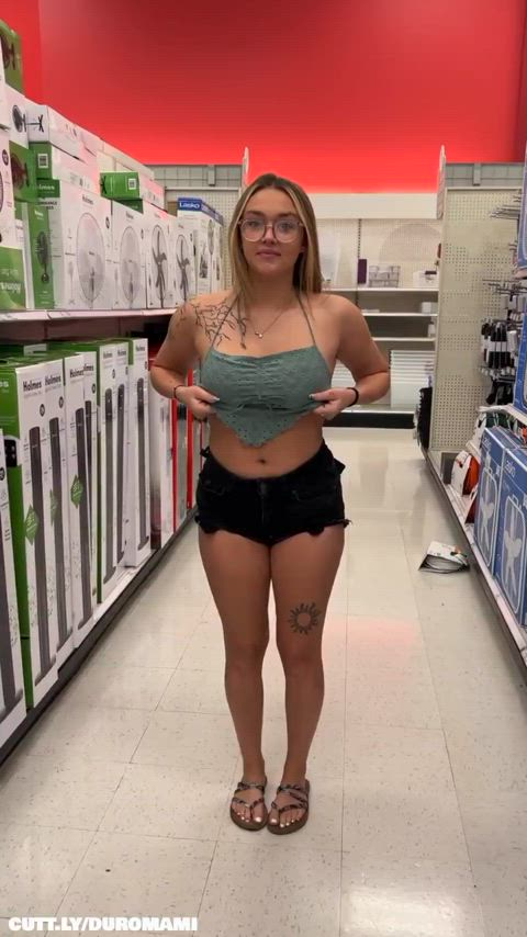 Amateur Boobs Compilation Exhibitionist Flashing Public Titty Drop Porn GIF by duromami