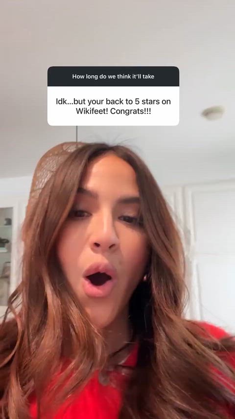 Erin Lim is STUNNED after her WikiFeet rating jumps back up to a perfect 5 stars!