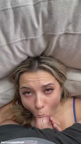 Amateur Big Dick Blowjob Cum Cumshot Facial Real Couple Porn GIF by duromami