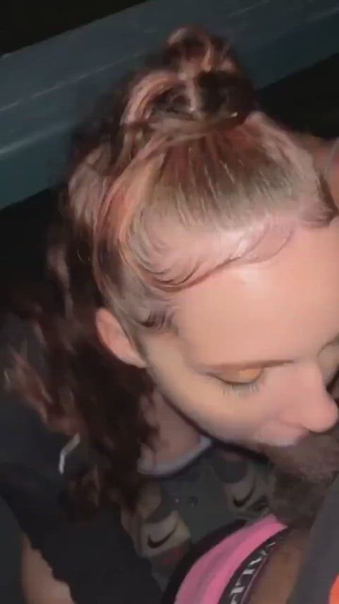 BBC Blowjob Face Fuck Interracial POV Public White Girl Porn GIF by manemane6