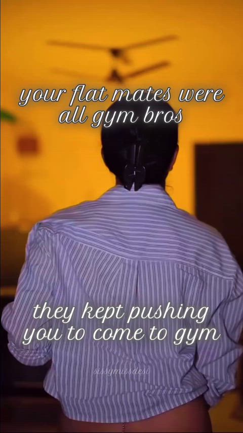 weekend goals are to be a gym bunny, sissy! let's sexercise! 🧘🏻‍♀️🤸🏻‍♂️