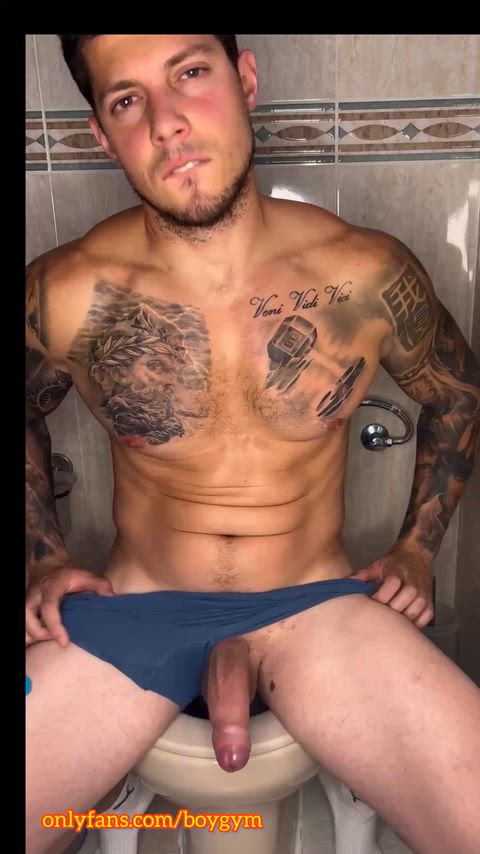 Big Dick Cock Cum Cumshot Gay Masturbating NSFW OnlyFans Solo Porn GIF by boygym