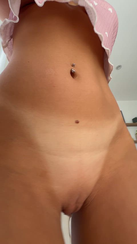 Babe Homemade Latina Pierced Piercing Solo belly Porn GIF by hornybunnygf