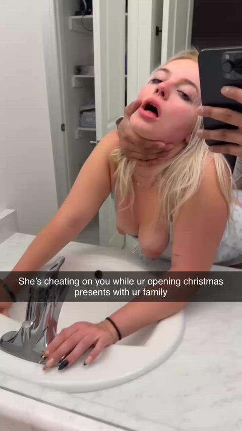 She fucking cheated on Christmas