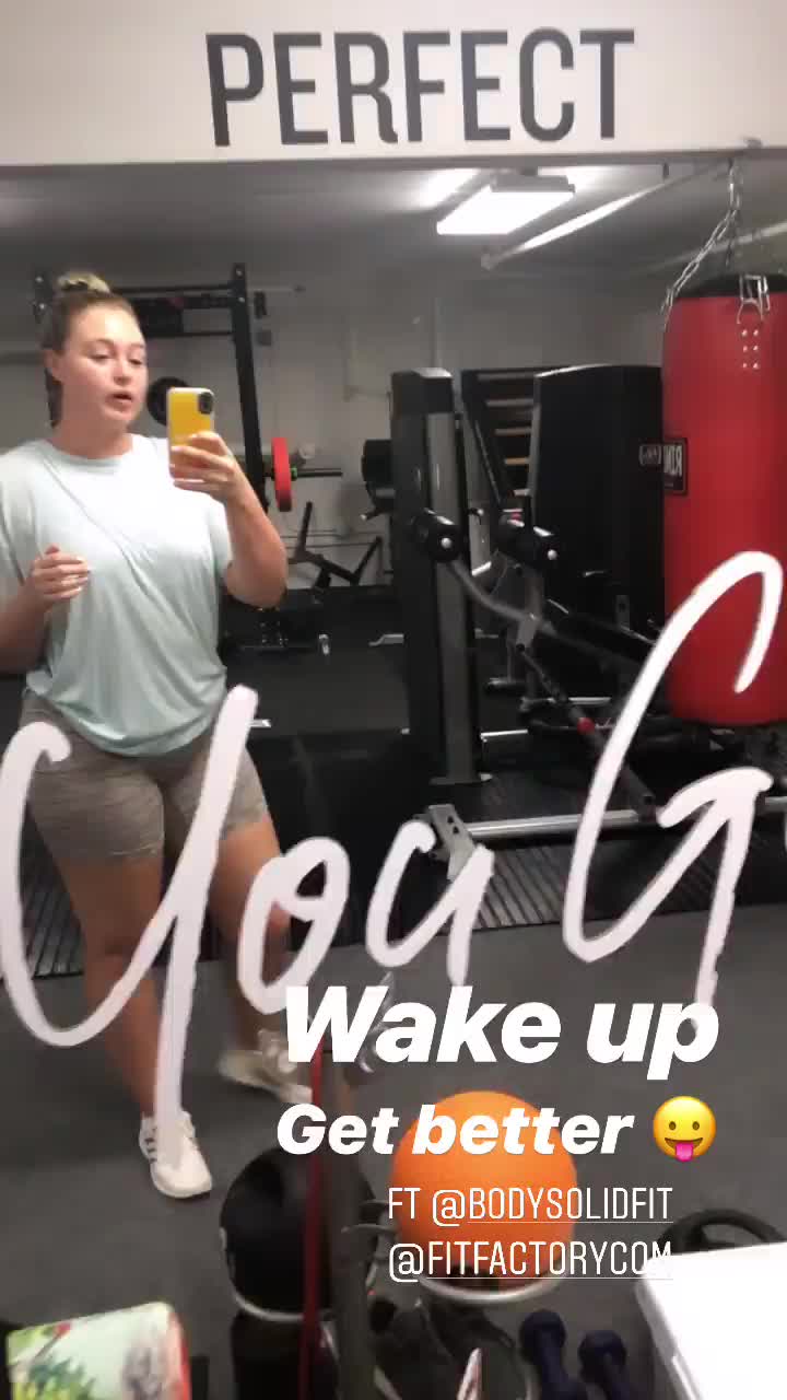 In the gym