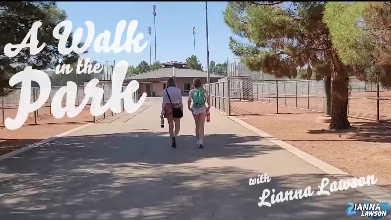 Just Two Girls Taking A Walk In The Park