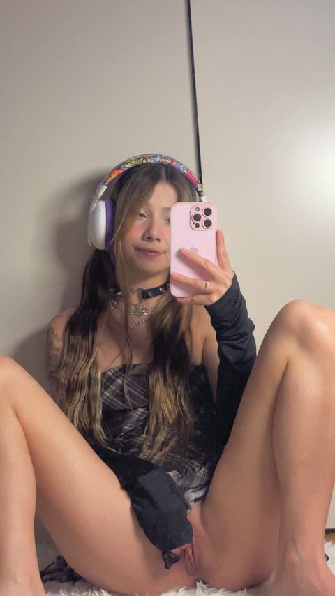 Is a cute little goth shaved pussy anyone's thing here?