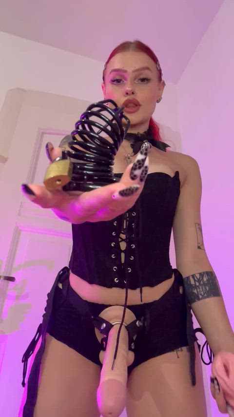 First I will lock you, second I ll fuck you hard