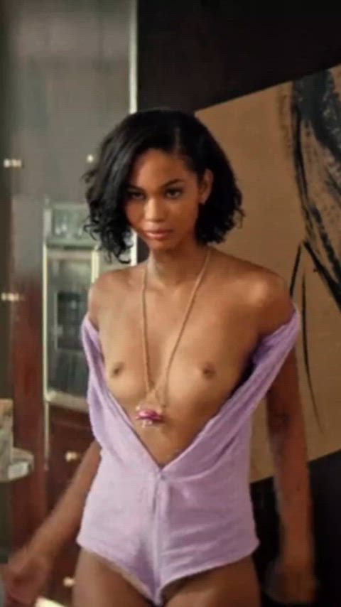 Actress Boobs Celebrity Ebony Lightskinned Movie Natural Tits Reveal Small Tits Tits Porn GIF by populardick