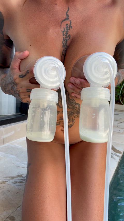 Amateur Breast Sucking Breastfeeding Breeding MILF Milk Milking Mom Pregnant Step-Mom Porn GIF by milkandink