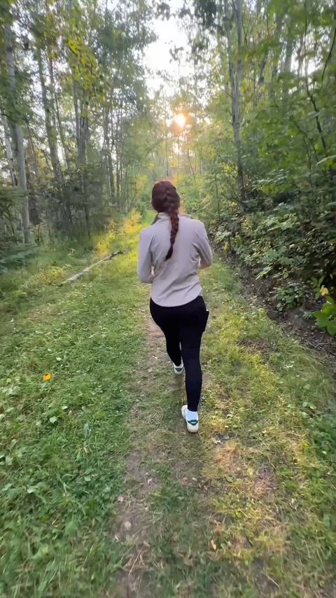 I made him cum our on hike