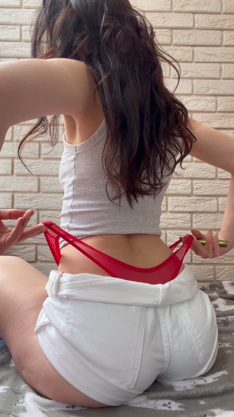 Ass Big Ass Jean Shorts Jeans Thong Porn GIF by sashabru