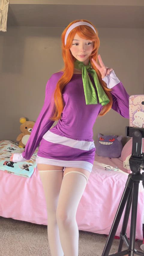 18 Years Old Asian Cosplay OnlyFans Petite Rule34 Small Tits Spanking Striptease Teen Porn GIF by miamiaof