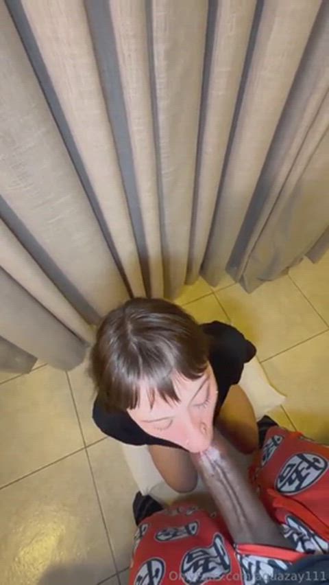 BBC Babe Blowjob Face Fuck Interracial Porn GIF by manemane6