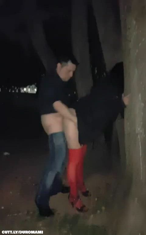 Amateur Argentinian Cuckold Exposed Hotwife Public Standing Doggy r/CaughtPublic r/ExposedToStrangers Porn GIF by duromami