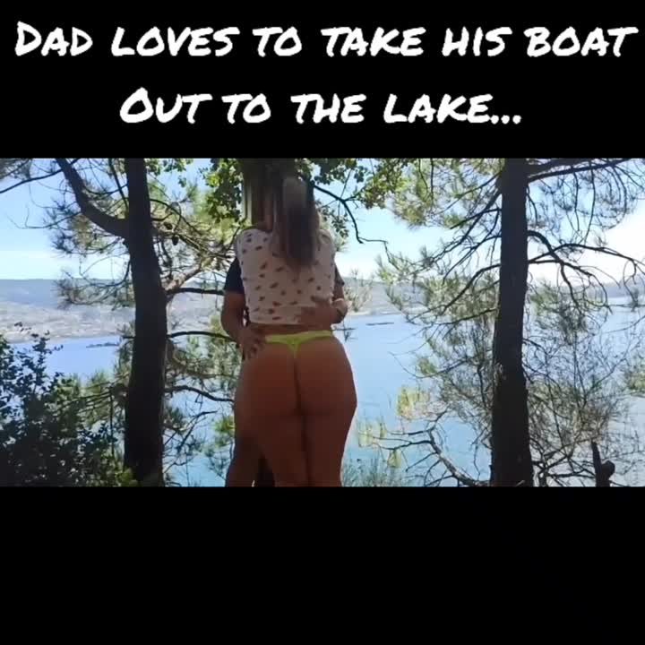 dad likes to be on the lake we love to be in the woods