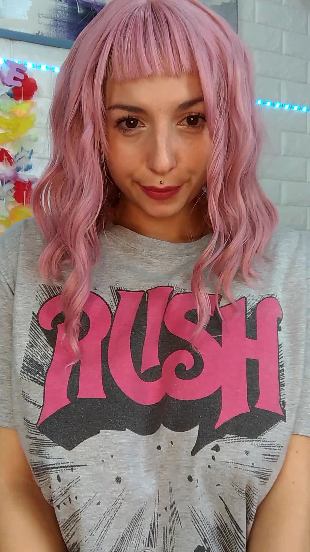 Rush rule and their shirts are great to hide my big tits