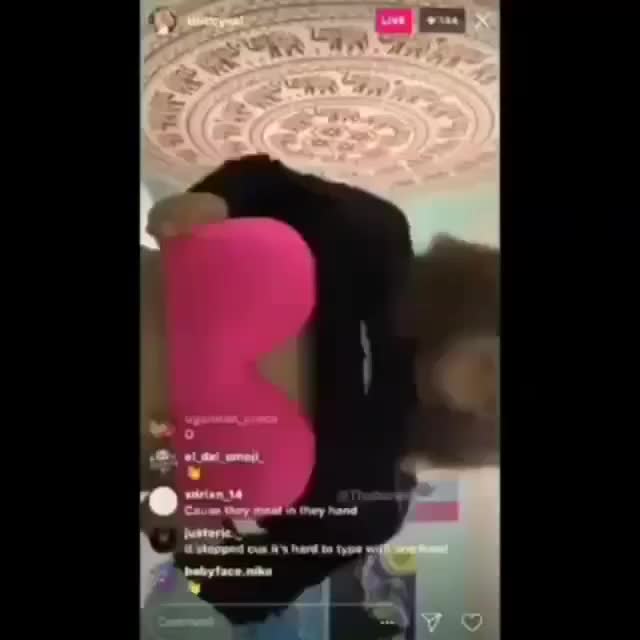 @thiccyval flashing boobs in instagram lives