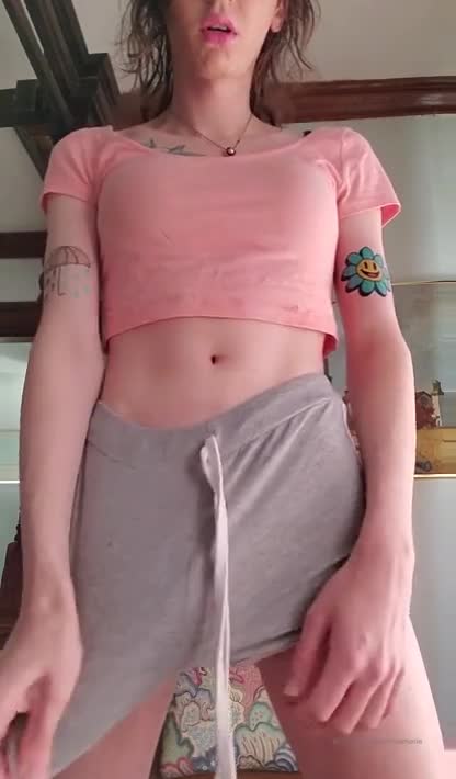 Threre's a surprise in her shorts