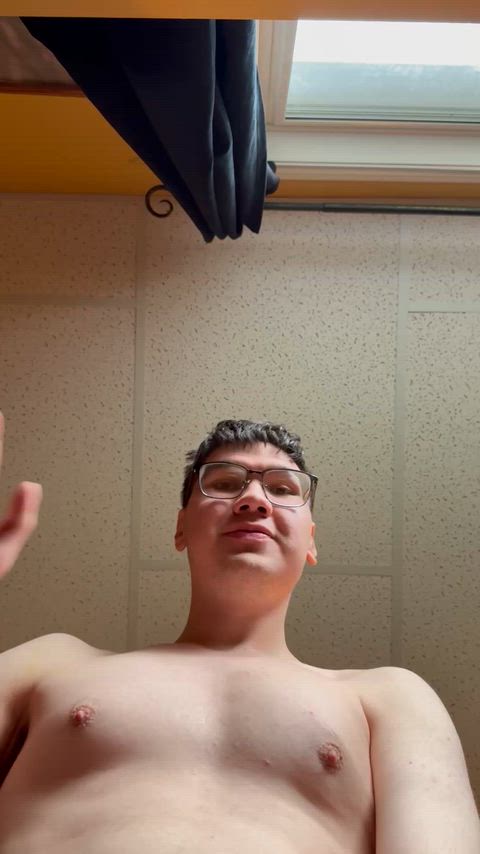 POV: your nerdy college buddy is about to drop his load on you