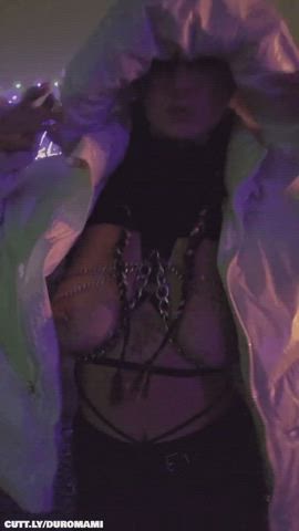 Big Tits Boobs Compilation Dancing Exhibitionism Exhibitionist Festival Flashing Public Topless Porn GIF by duromami