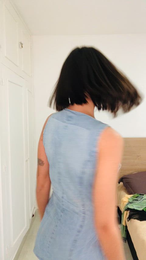 a cute young girl with a perfect body