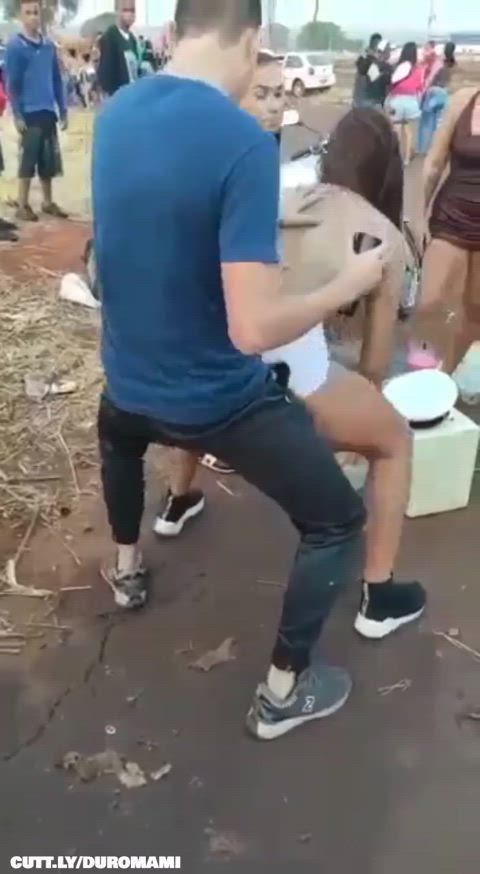 Amateur Ass Butt Plug Dancing Exhibitionist Festival Flashing Public Trashy Boners Porn GIF by duromami