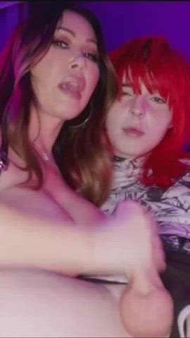 Big Tits Cumshot Femboy Kianna Dior MILF Porn GIF by mollatare