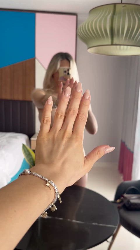 Babe Big Tits Blonde Boobs NSFW Nude OnlyFans Pale Pussy Tits Porn GIF by blondiewithtiddies