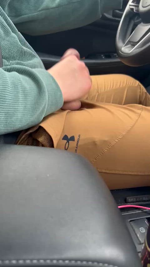 My wife's panty vibrator makes her moan while she watches me stroke it