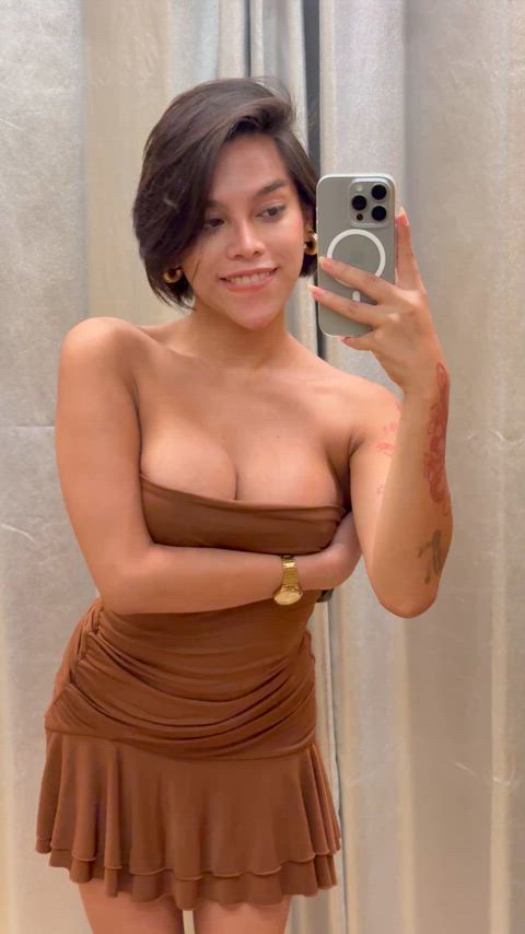 I am looking for a redditor that is ready to have fun in public fitting rooms🙈💕 can I show u videos like this?