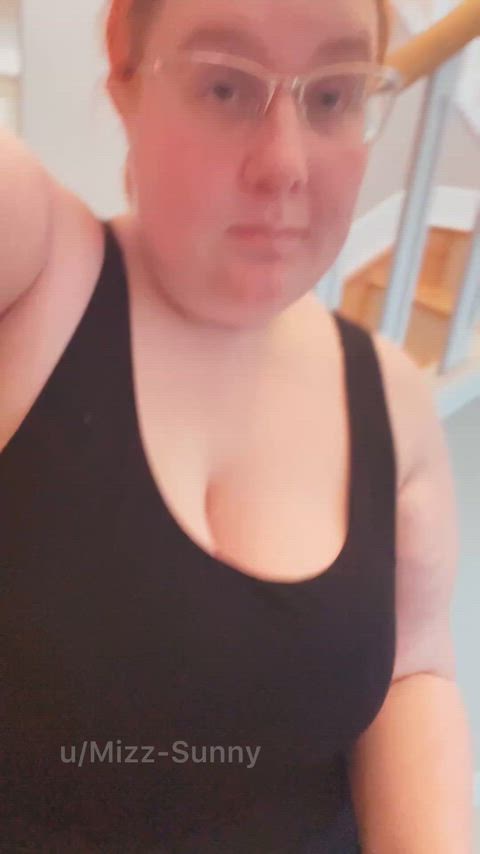 Peek at my bare innie under my skirt