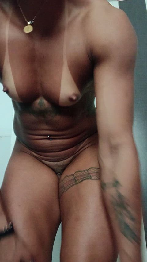 Perfectly fit and tanned