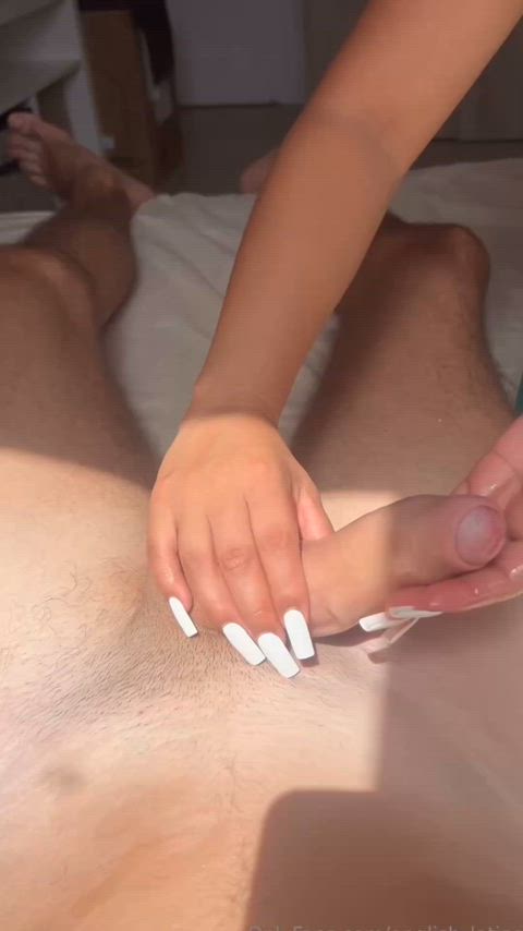 Always need white nails for a good handjob