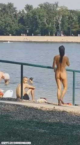 Amateur Exhibitionism Exhibitionist Exposed Hotwife Nude Nudity Public Voyeur Porn GIF by duromami