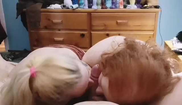 A blonde and a redhead, just need a brunette now