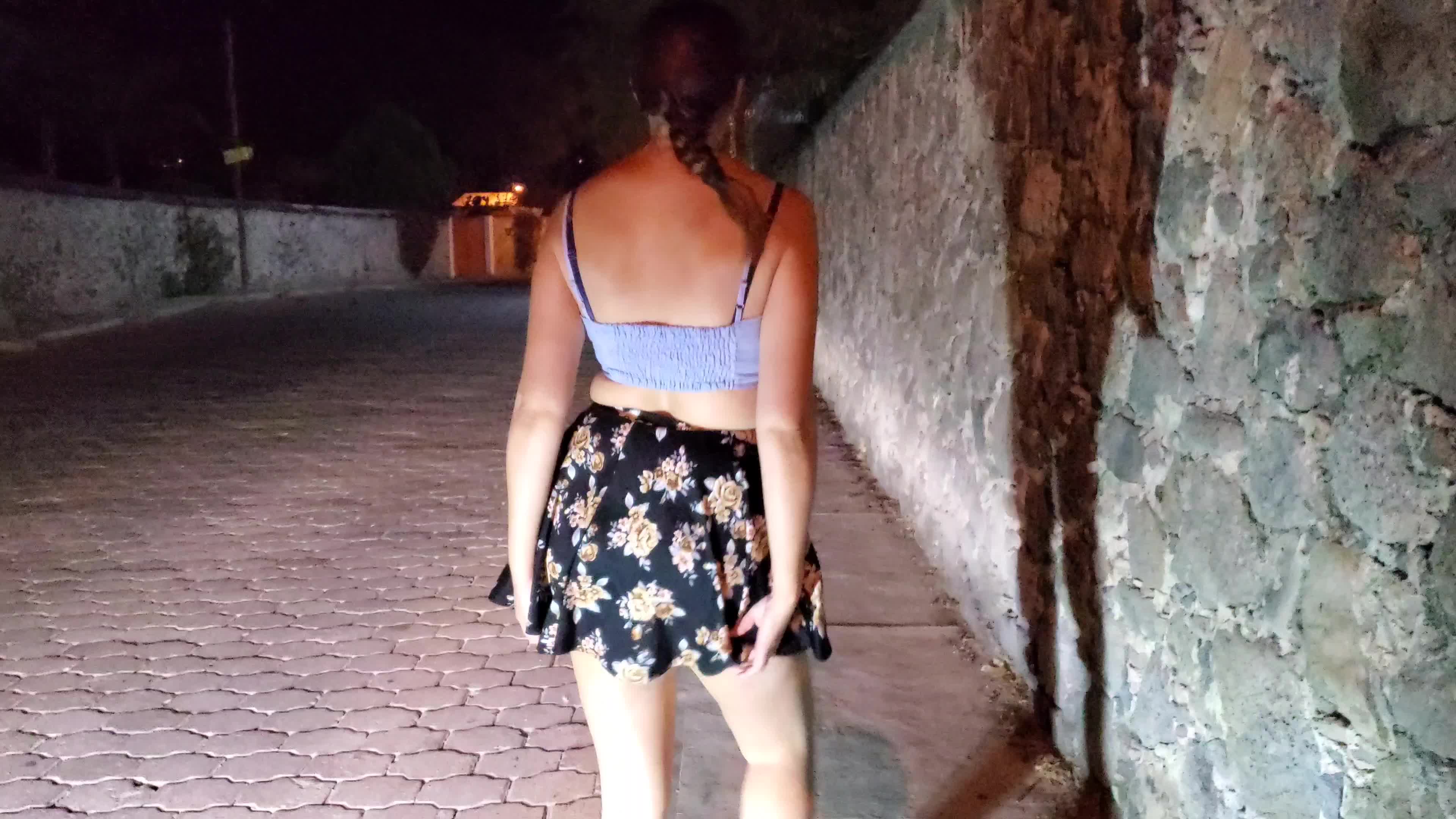 Wife took an little walk but forgot her panties - OC
