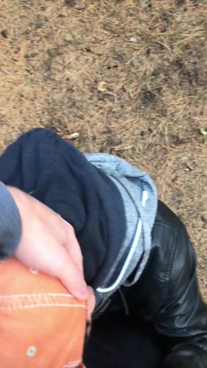 Hungry For Cock, Slut Gets His Throat Fucked In A Forest... these guys love young cum in their throats