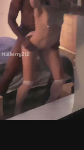 My boyfriend had to watch through the window while his friend pounded my tight, wet pussy.