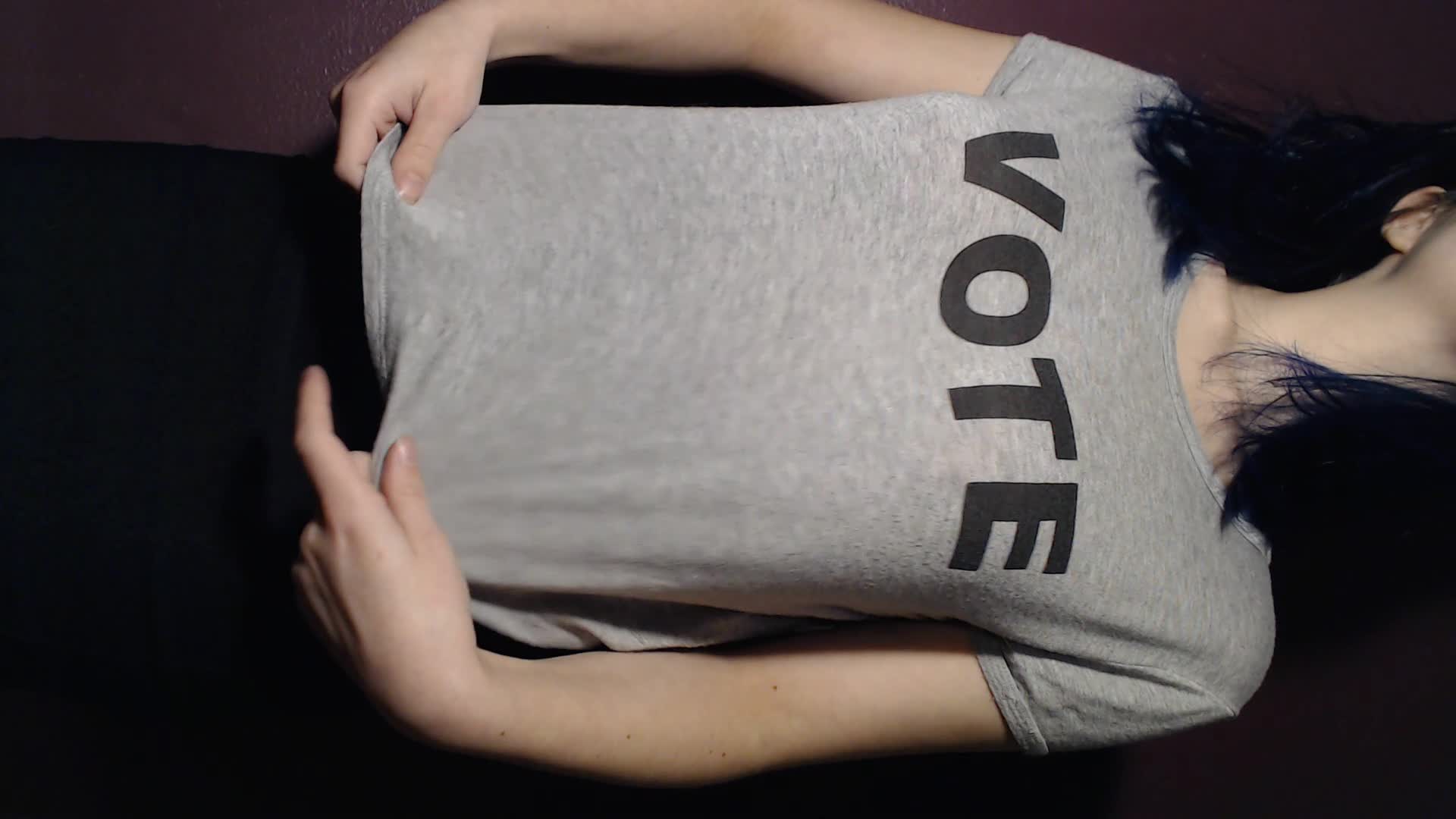 My titties have a very important message for you today: VOTE