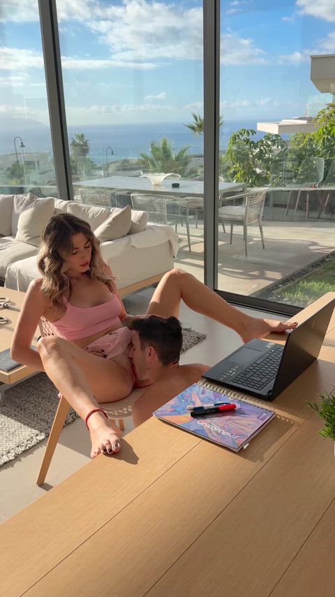 Orgasming mid zoom meeting