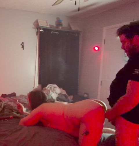 And now I’m seeing red again as he slides into my pussy ♥️🔥🔥