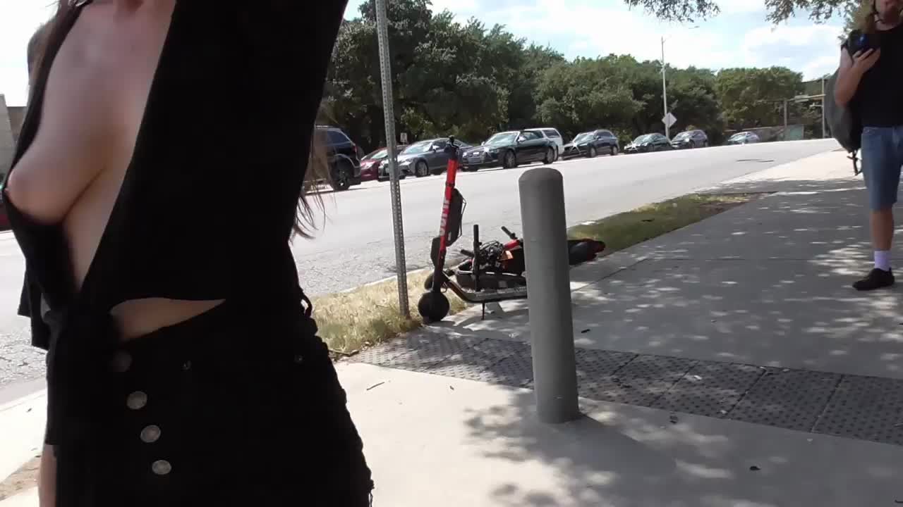 My boob out in public!