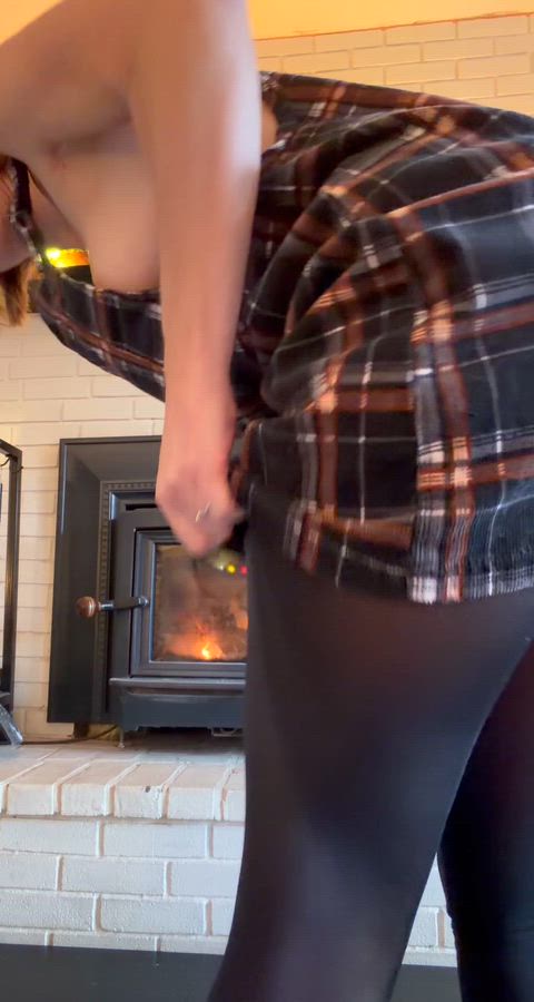 Adjusting my stockings and being a tease