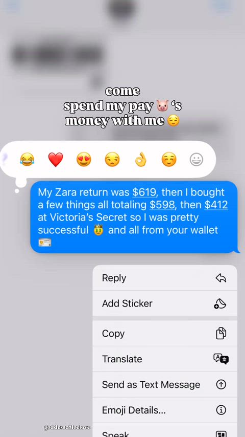 If I get spoiled, you get spoiled 😉💰