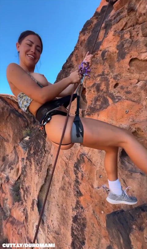 Amateur Brunette Funny Porn Outdoor Pretty Public Stranger Trashy Trashy Boners Porn GIF by duromami