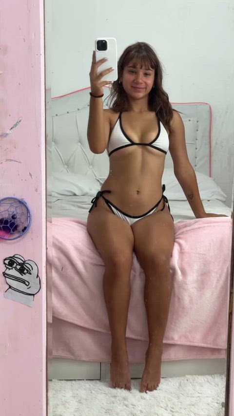 I only wear bikinis in September for you guys