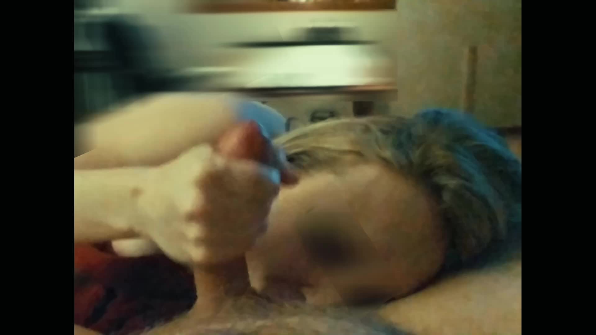 balls in her mouth while he shoots his huge load